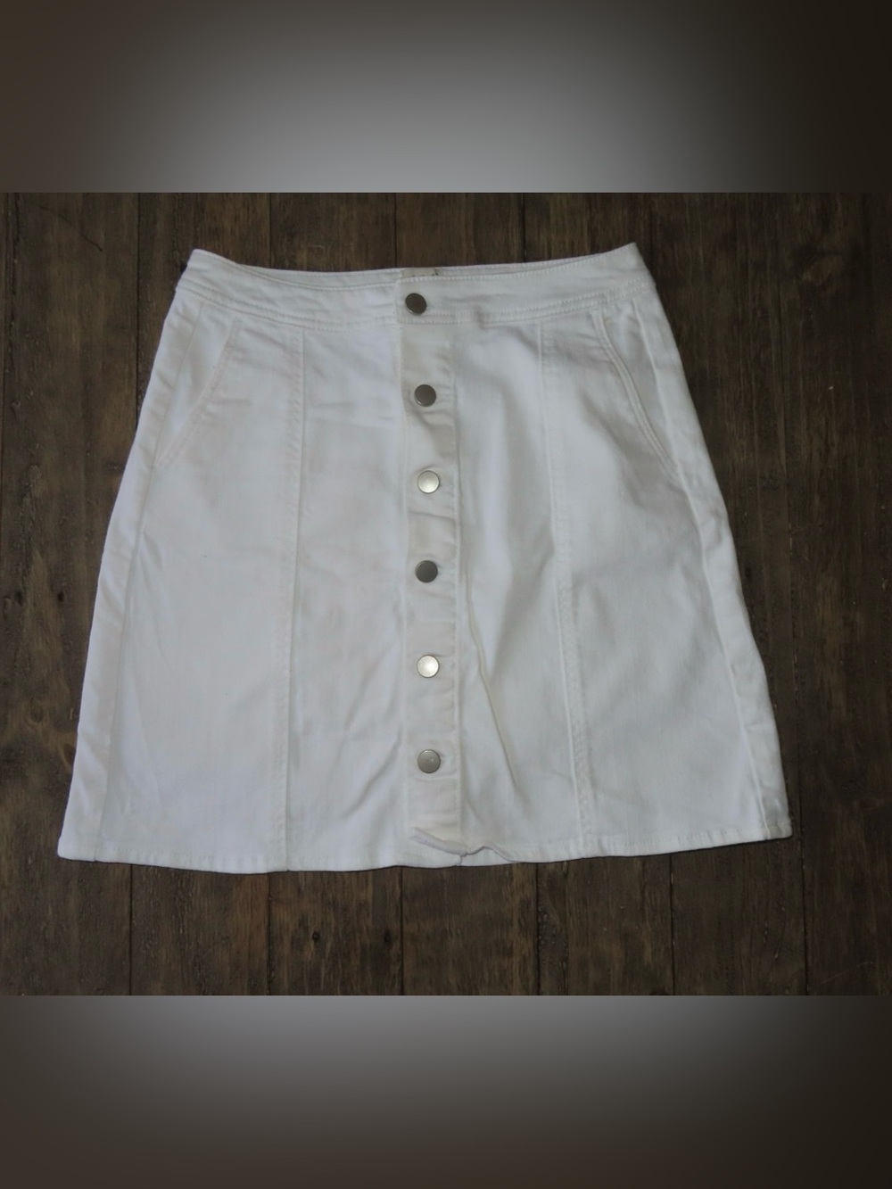 a.n.a White Button-Front Skirt